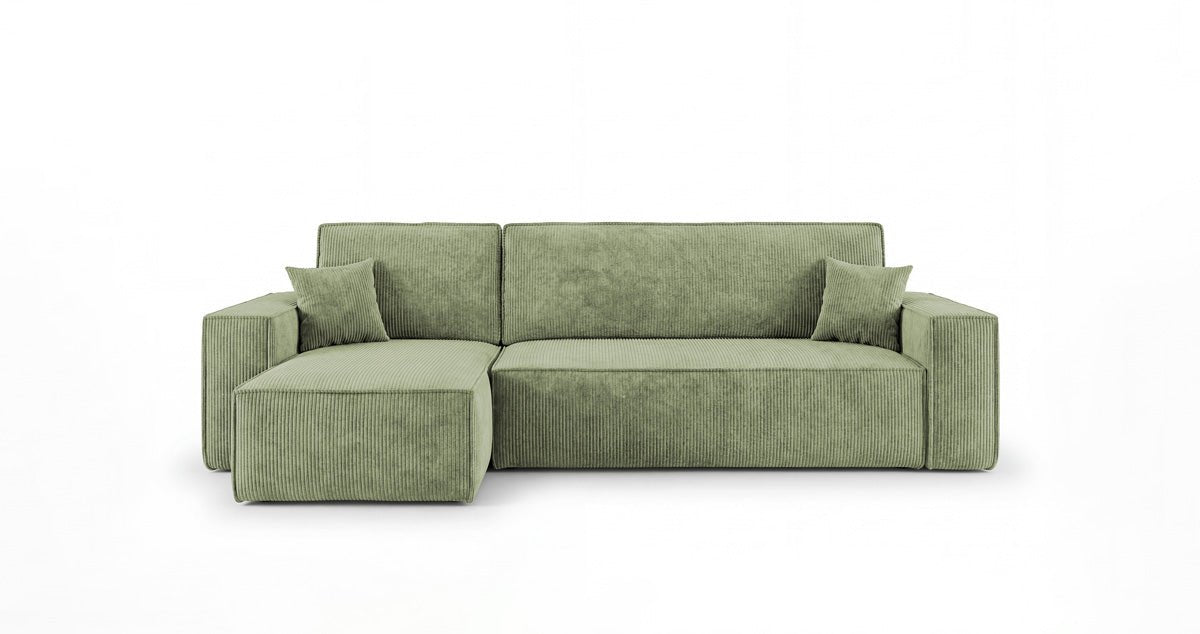 Designer Sofa Lunaro Mini mit Schlaf- und Klappfunktion in Cord