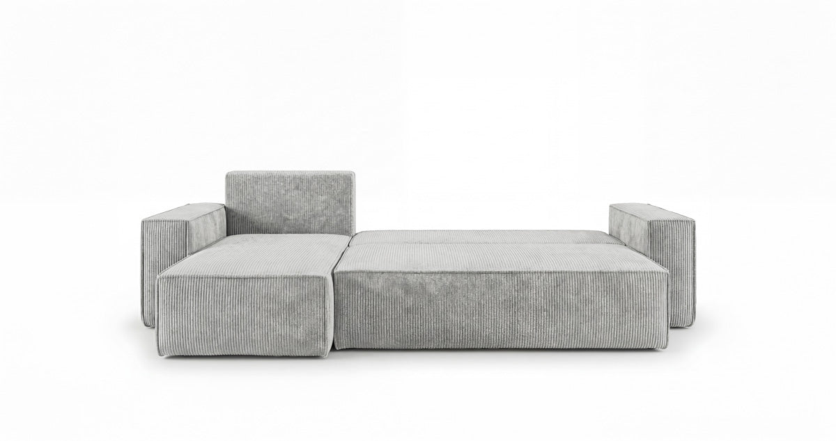 Designer Sofa Lunaro Mini mit Schlaf- und Klappfunktion in Cord