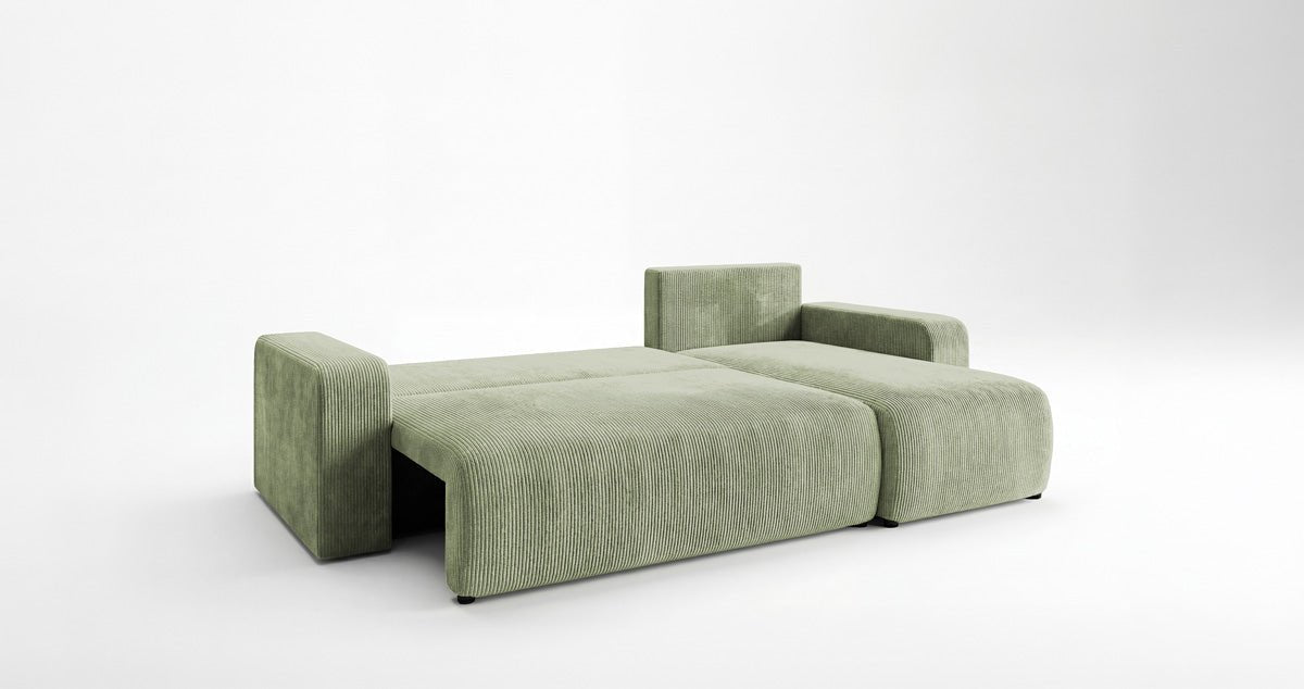 Designer Sofa Calva mit Schlaf- und Klappfunktion in Cord
