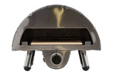 Pizzaofen Neapel - aus Stahl, Edelstahl und Keramik in Schwarz