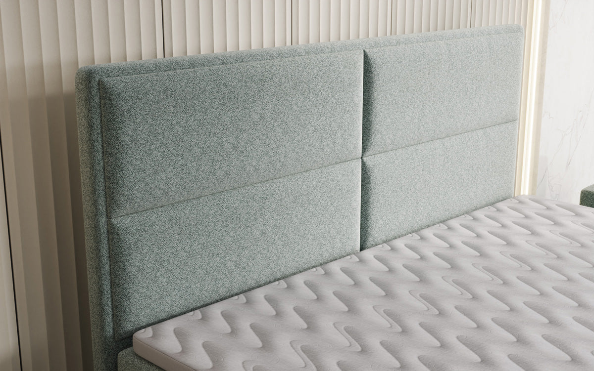 Boxspringbett Viola in Strukturstoff mit Stauraum