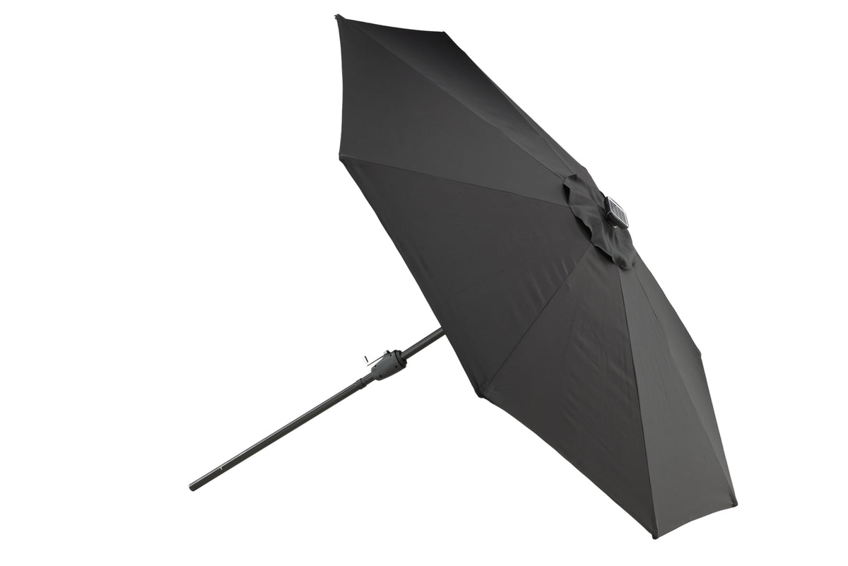 Sonnenschirm Lightning – Ø270 cm in wahlweise Schwarz oder Grau
