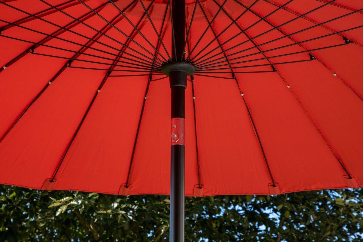 Sonnenschirm Rivierra – Ø270 cm in der Farbe Rot