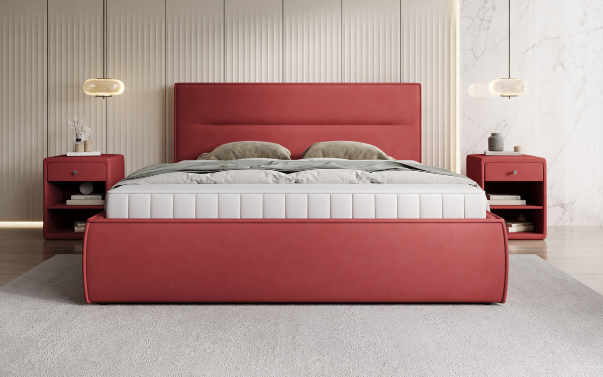 Designer Polsterbett Merry Stoff mit Stauraum