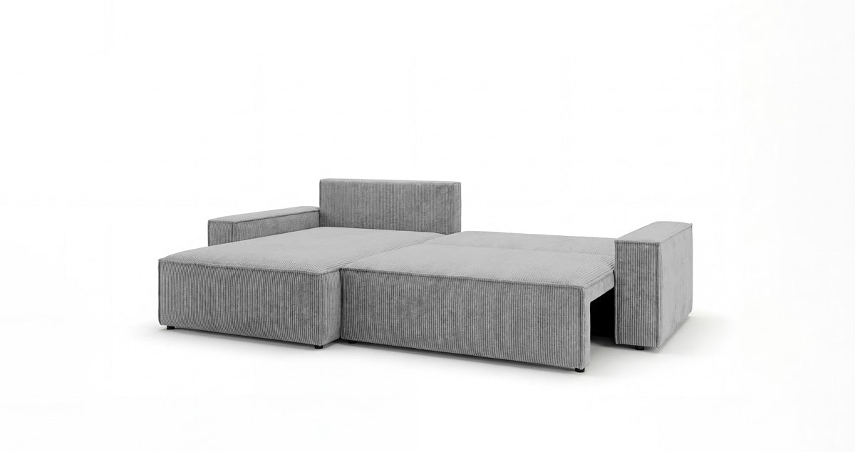 Designer Sofa Vienna mit Schlaf- und Klappfunktion in Cord