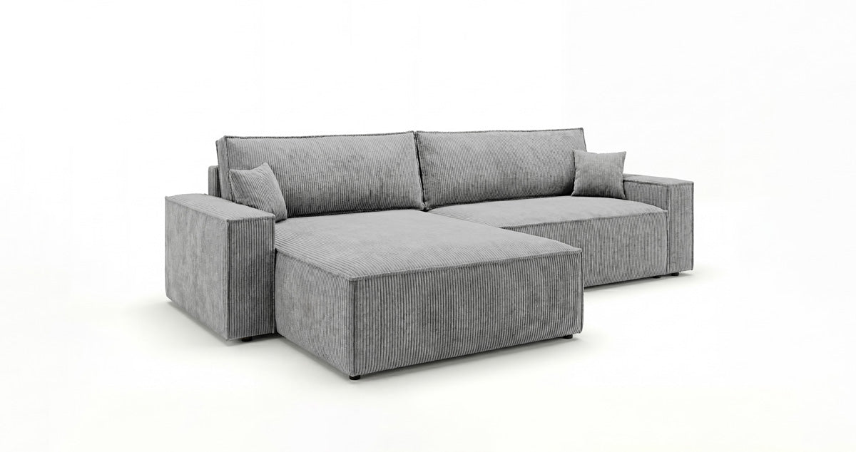Designer Sofa Vienna mit Schlaf- und Klappfunktion in Cord