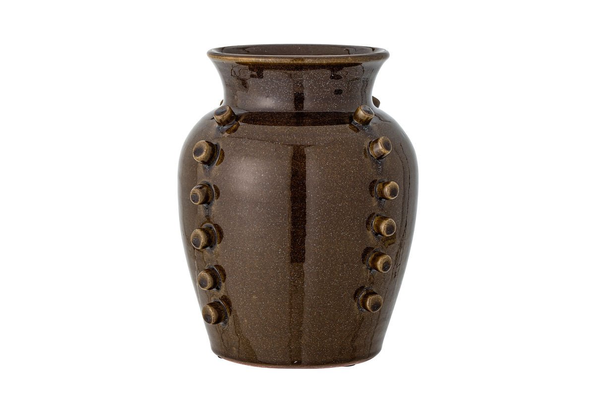 Deko-Vase „Orvella“ – Braune Terrakotta