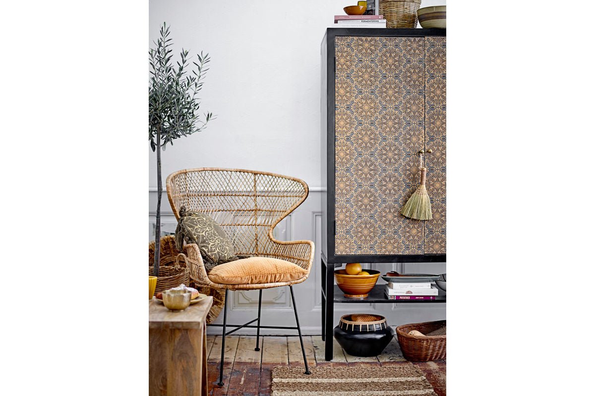 Blumentopf Dalie - aus Terrakotta in der Farbe Schwarz