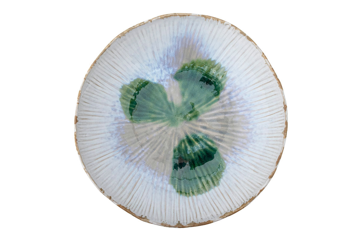 Schale Rio – Steingut mit reaktiver Glasur in Grün