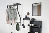 Designer Wandgarderobe Arcos - Schwarz