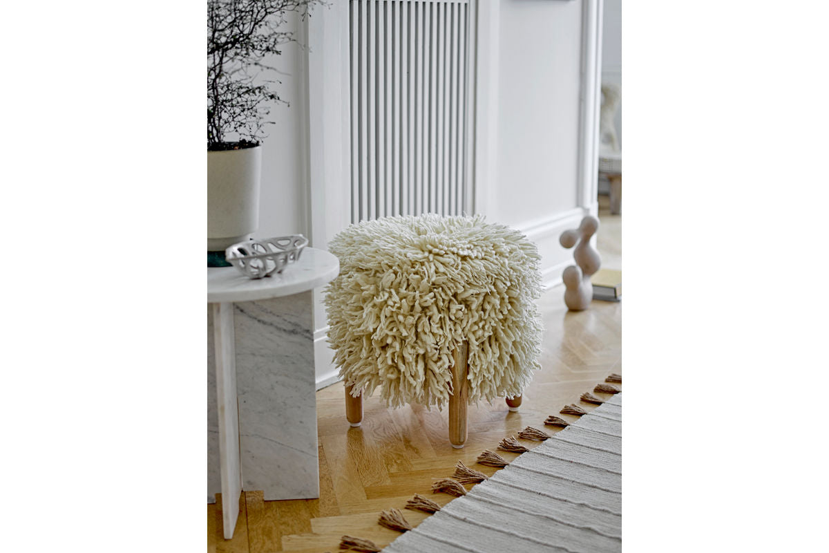 Schale Liora - Steingut in Weiß als Blattdesign