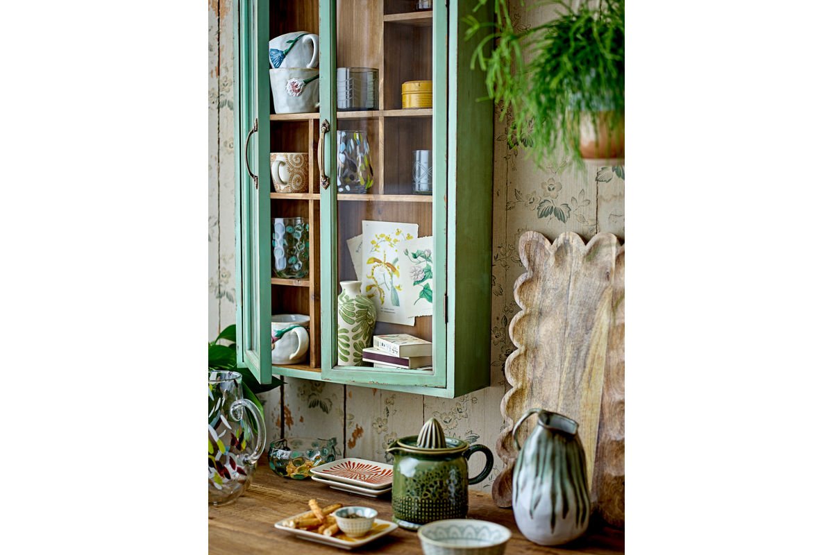 Becher-Set Kivon – Blumenmotiv Steingut (3-teilig)