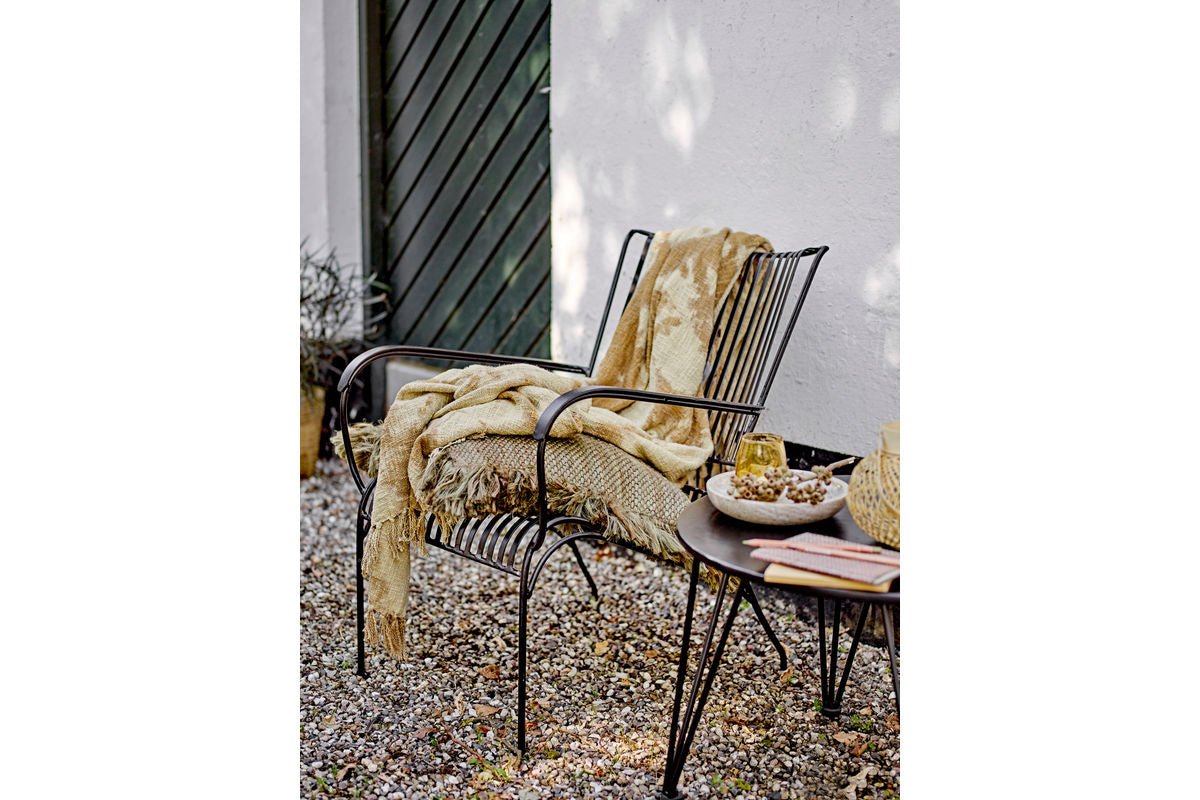 Tagesdecke Romy – Tie-Dye-Design in Gelb