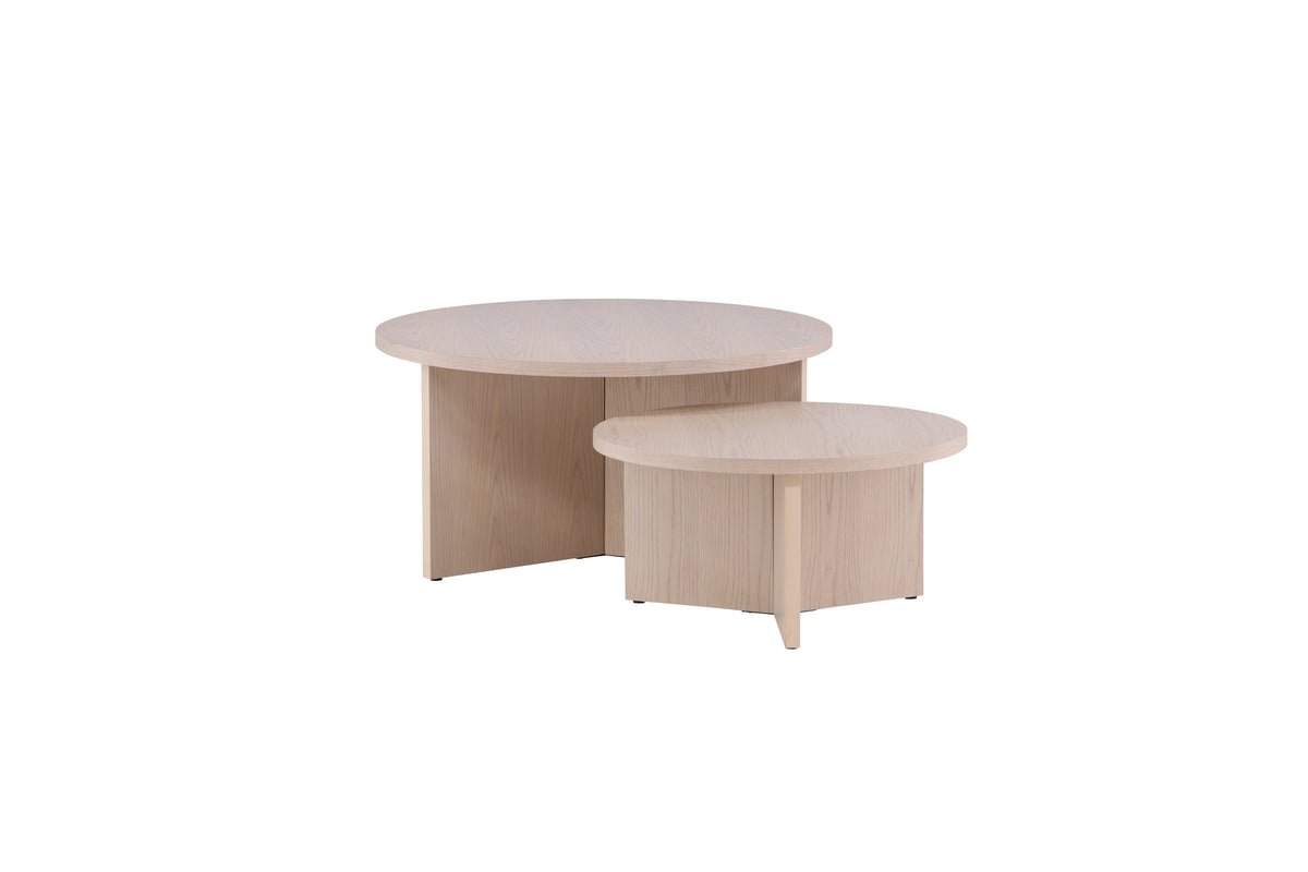 Couchtisch Allan Set - 2 Tische mit Holzoptik
