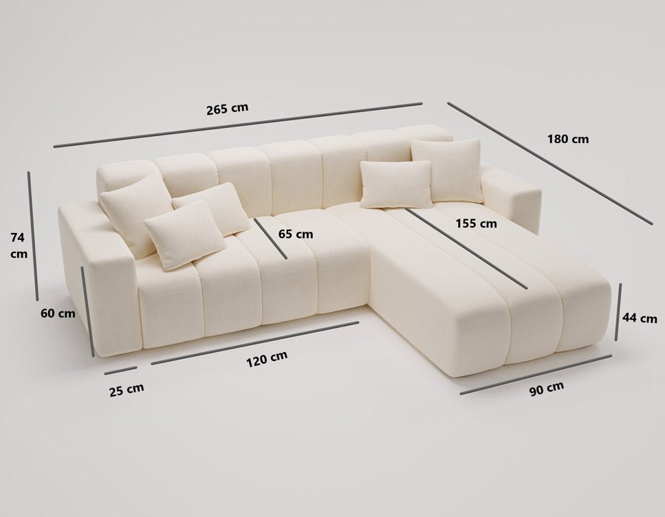 Designer Sofa Loft in Samt
