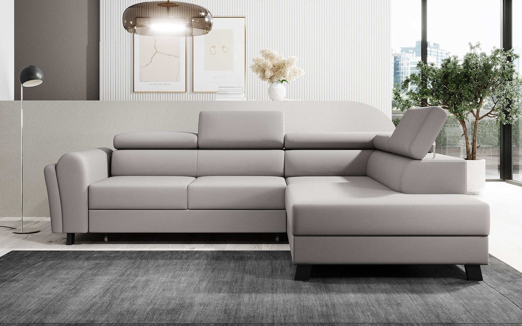 Designer Sofa Kira mit Schlaf- und Klappfunktion