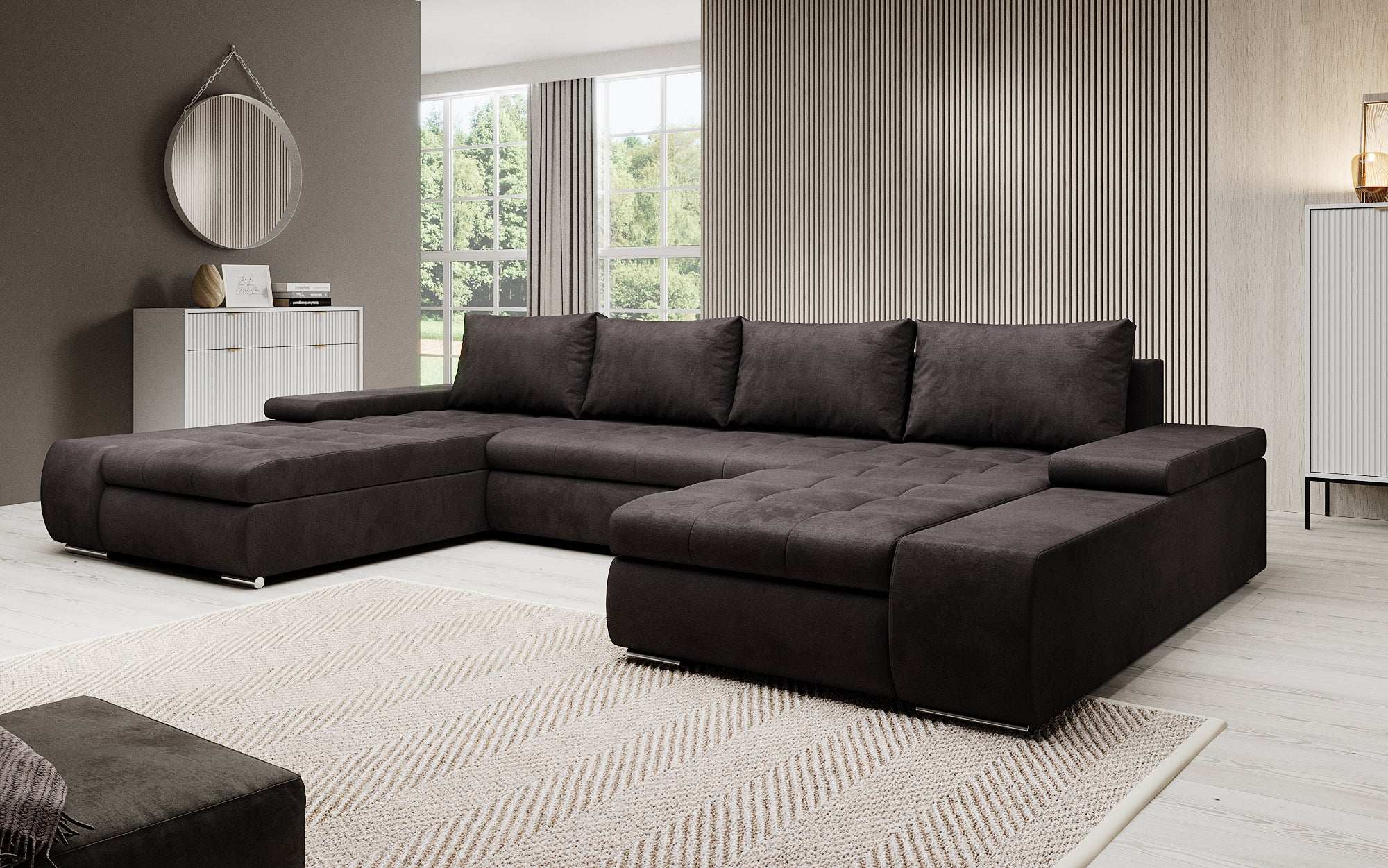 Designer Sofa Martino mit Schlaffunktion