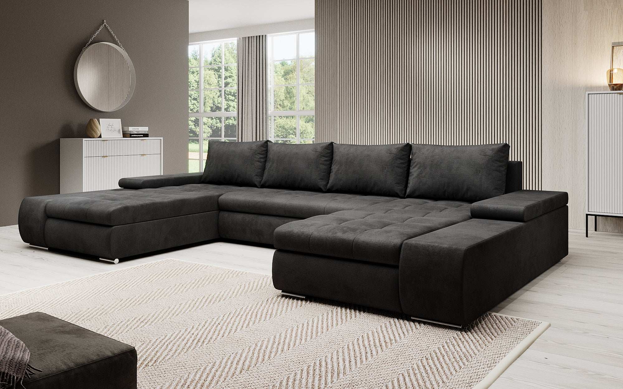 Designer Sofa Martino mit Schlaffunktion