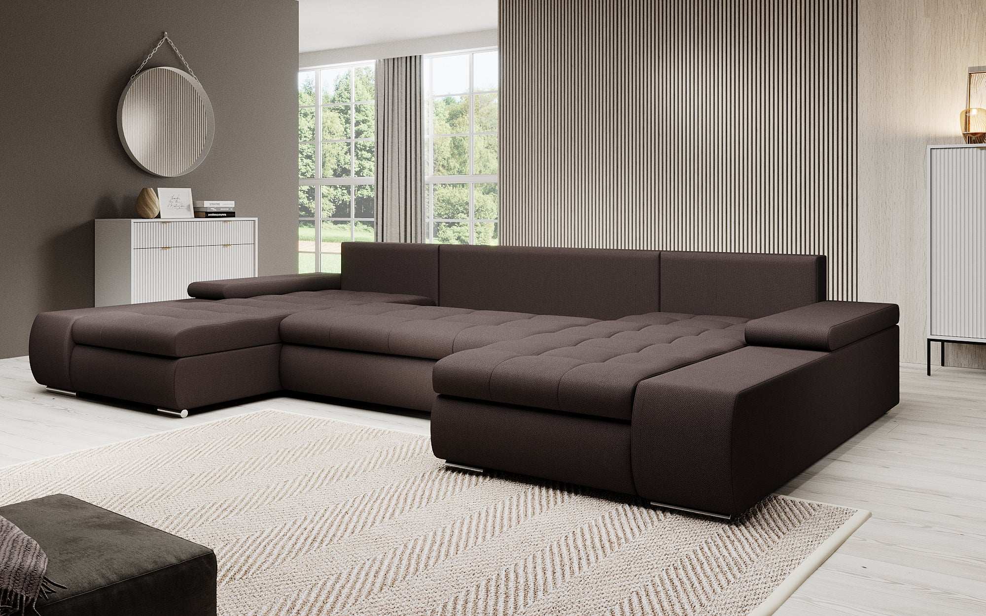 Designer Sofa Martino mit Schlaffunktion