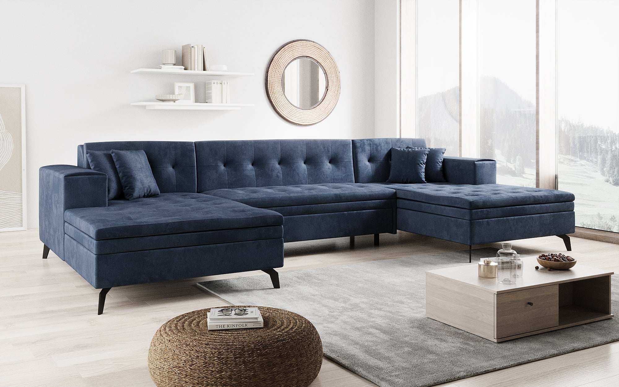 Designer Sofa Vivana mit Schlaffunktion