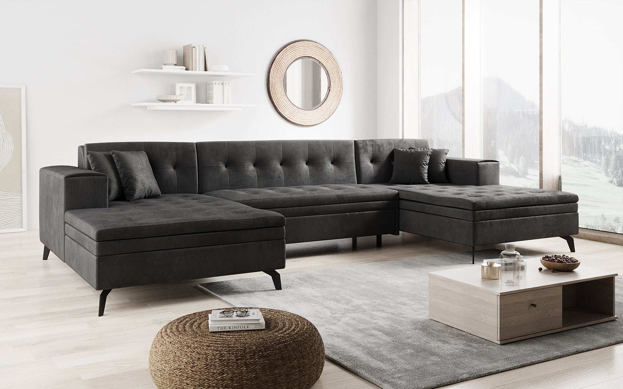 Designer Sofa Vivana mit Schlaffunktion
