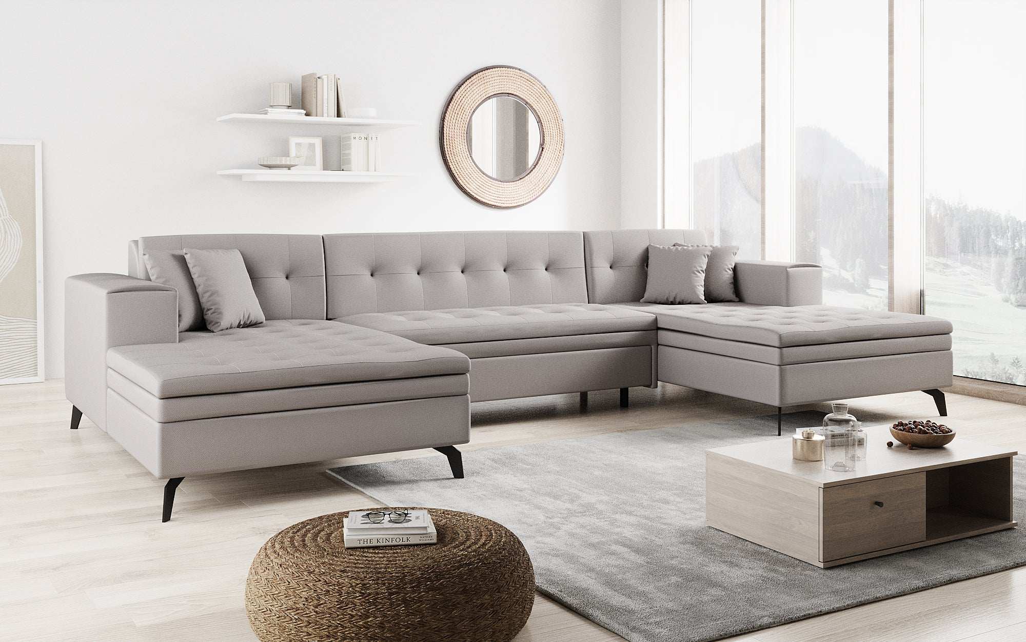 Designer Sofa Vivana mit Schlaffunktion