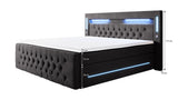 Boxspringbett Moonlight mit LED, USB und Stauraum - Luxusbetten24