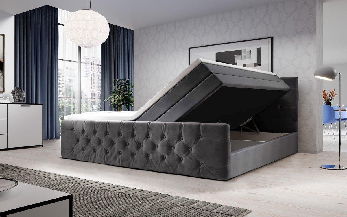 Boxspringbett Velutto mit Stauraum - Luxusbetten24