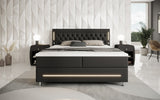 Boxspringbett Verdino mit RGB, USB und Stauraum - Luxusbetten24