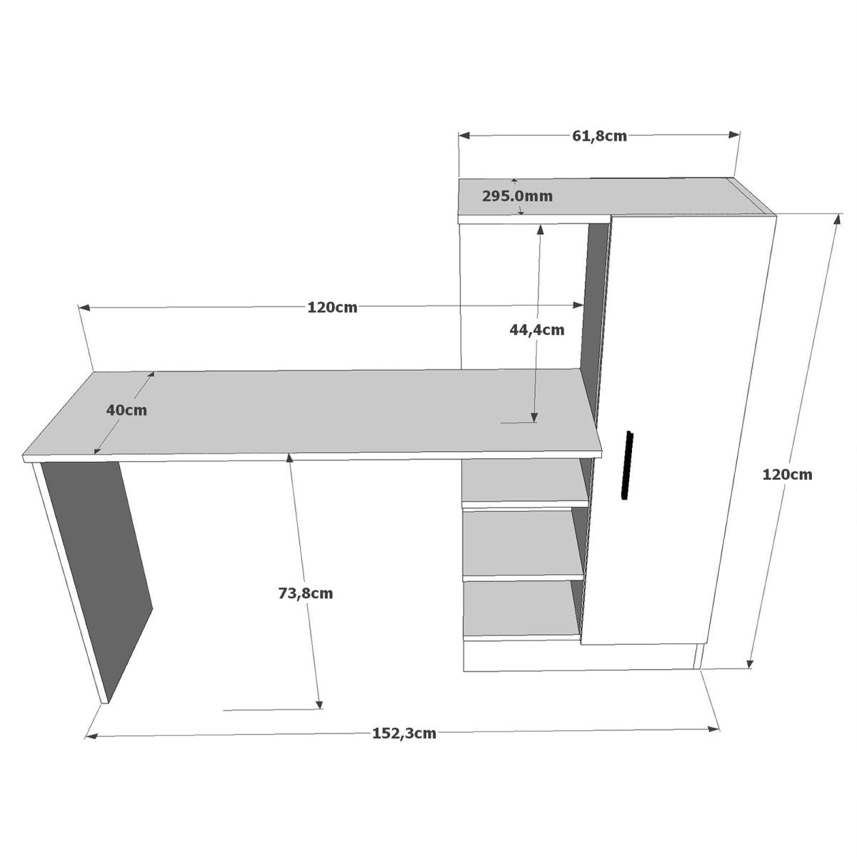 Designer Schreibtisch Cansas - Luxusbetten24