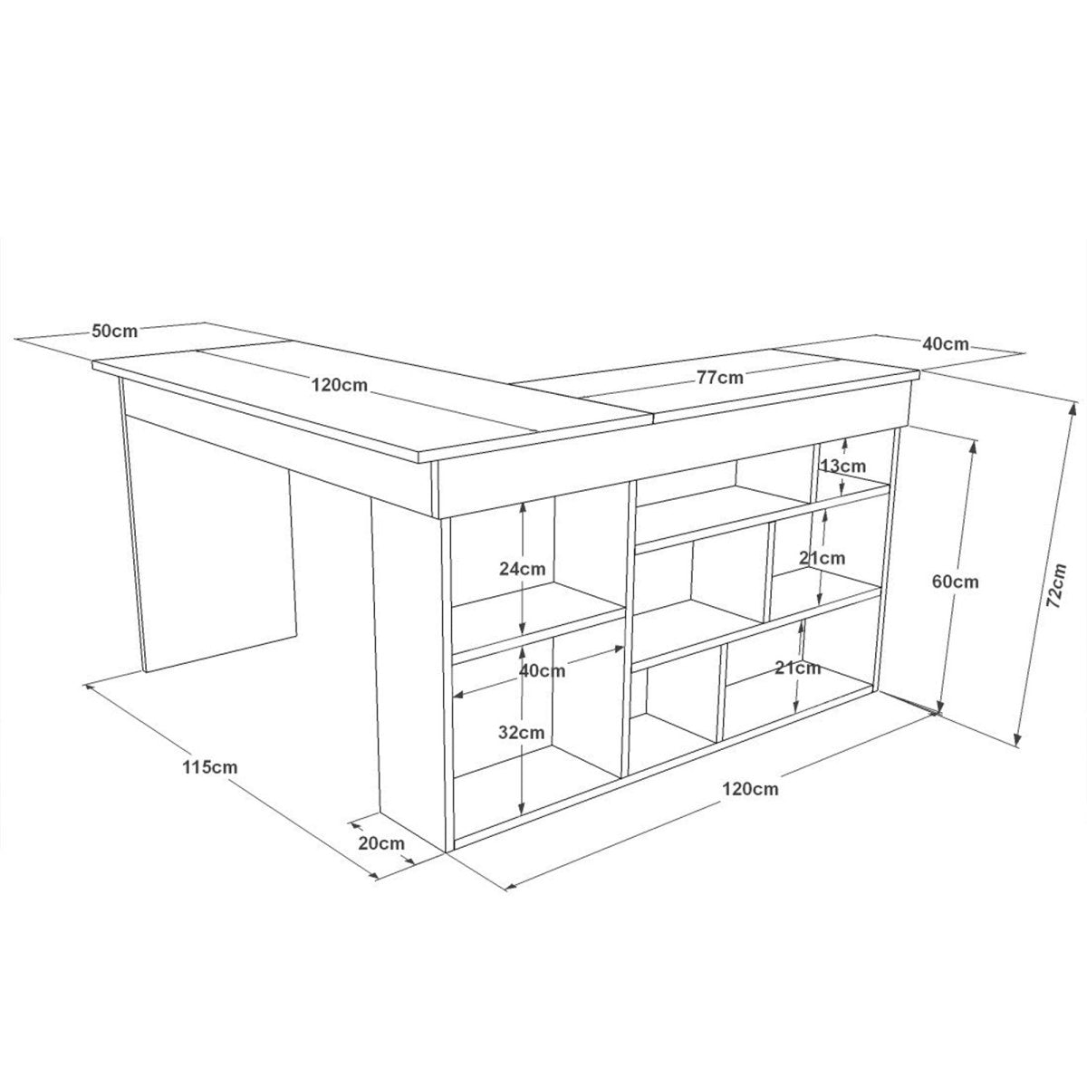 Designer Schreibtisch Tiro - Luxusbetten24