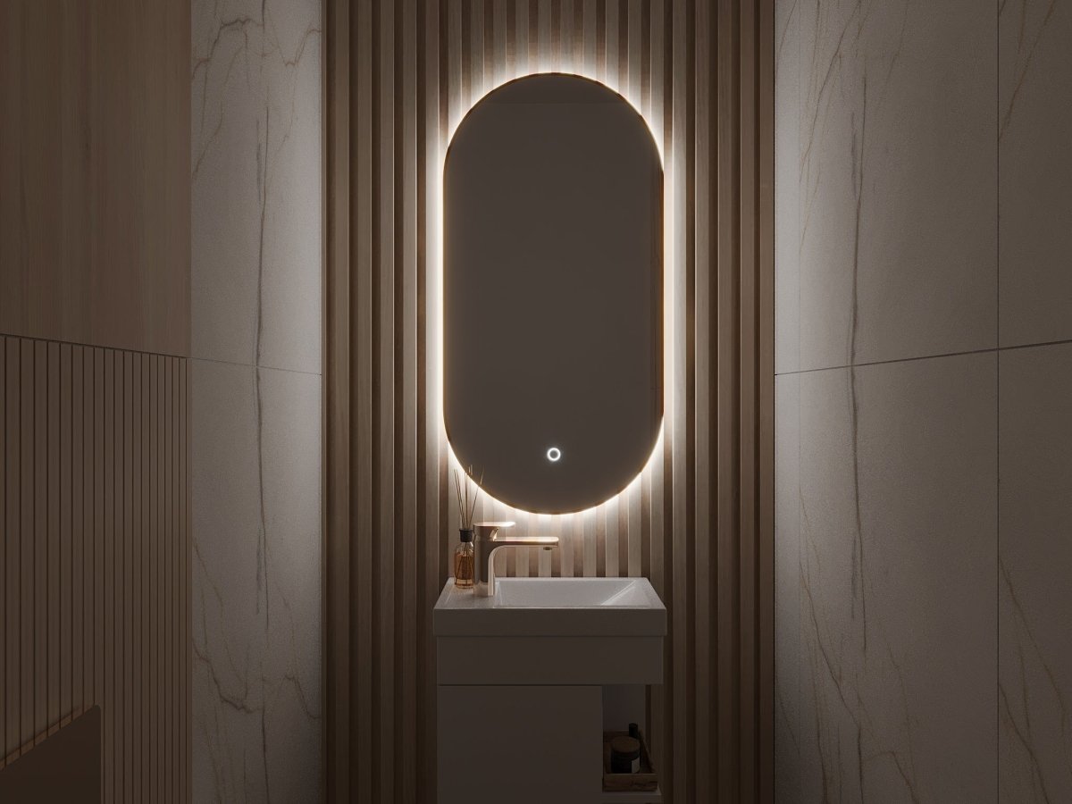Spiegel Mina mit LED Beleuchtung - Luxusbetten24