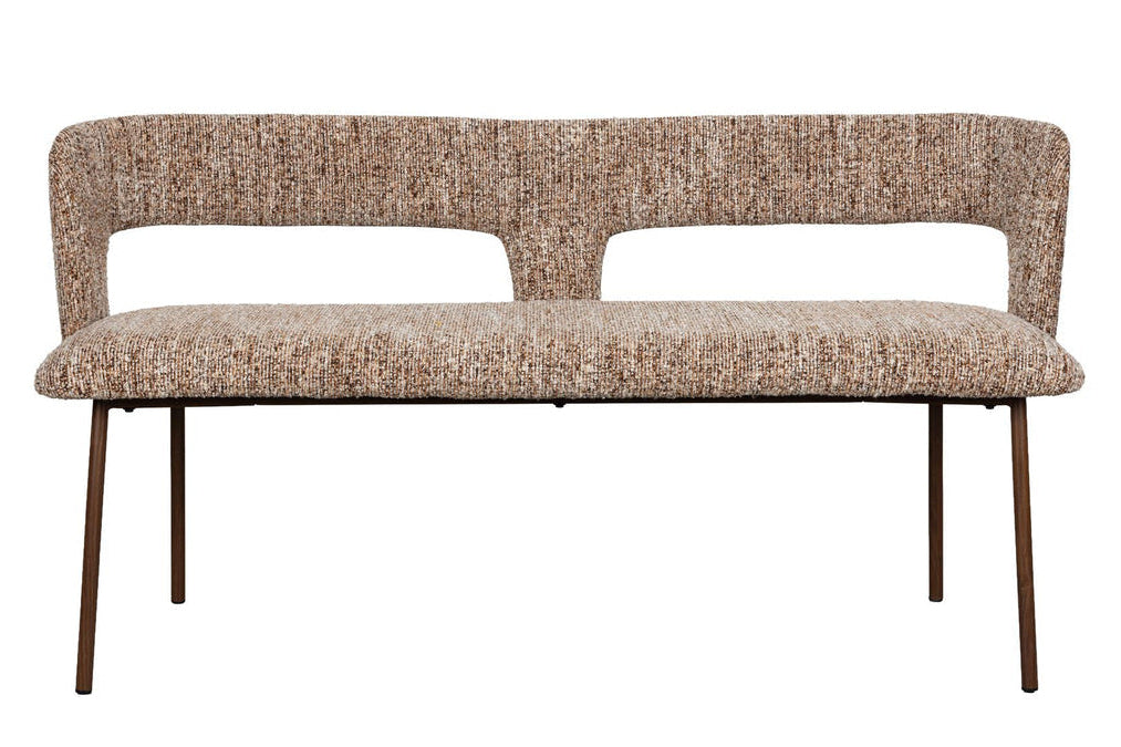 Sitzbank Chelsea – aus Polyester in Braun