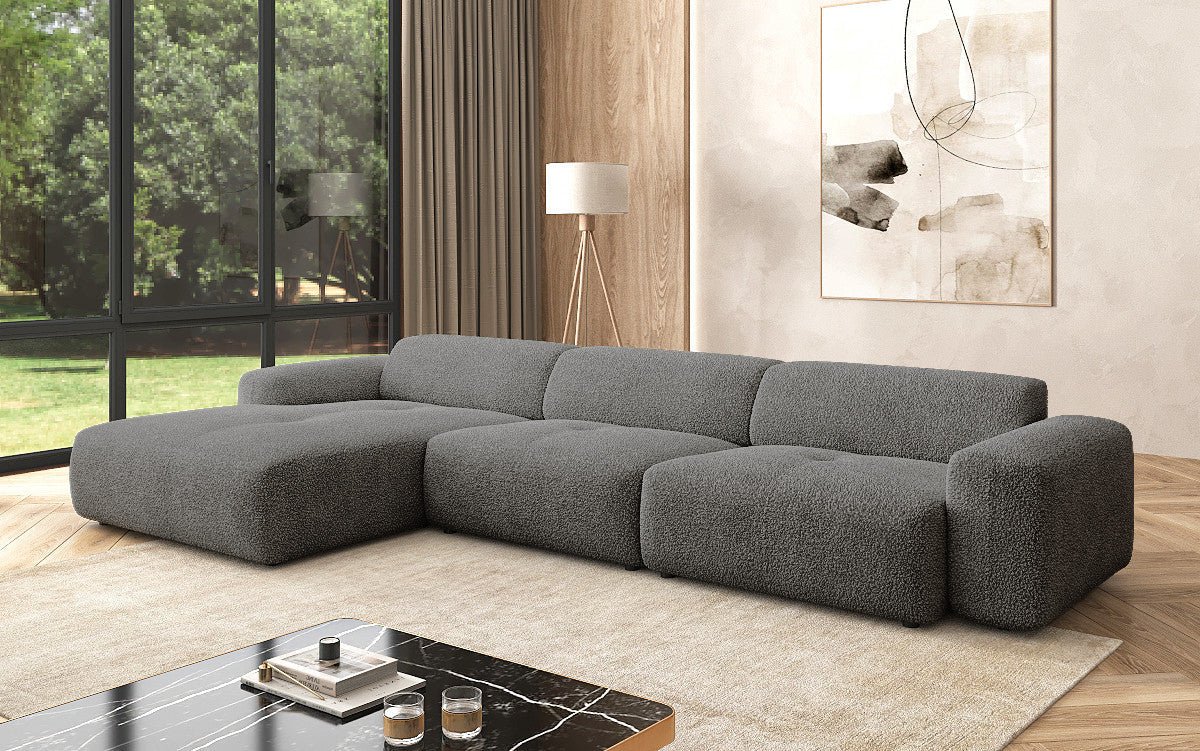 Designer L Sofa Calm Maxi in Bouclé