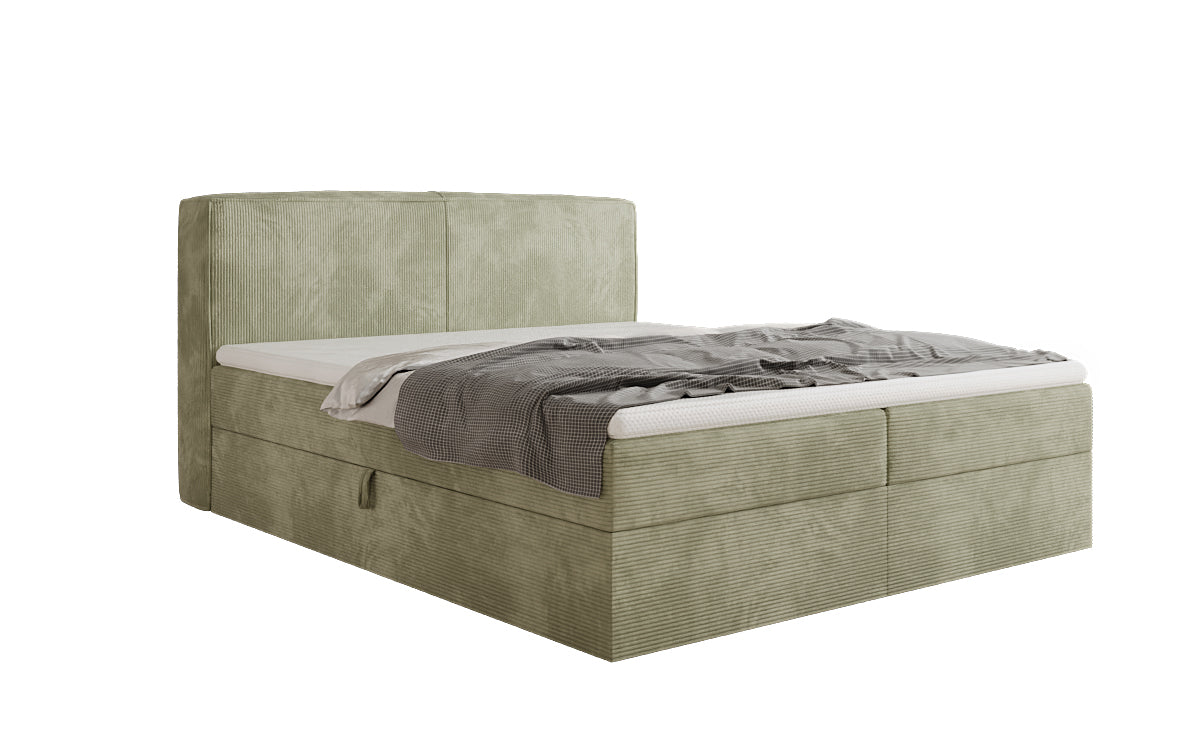 Boxspringbett Marea in Cord mit Stauraum