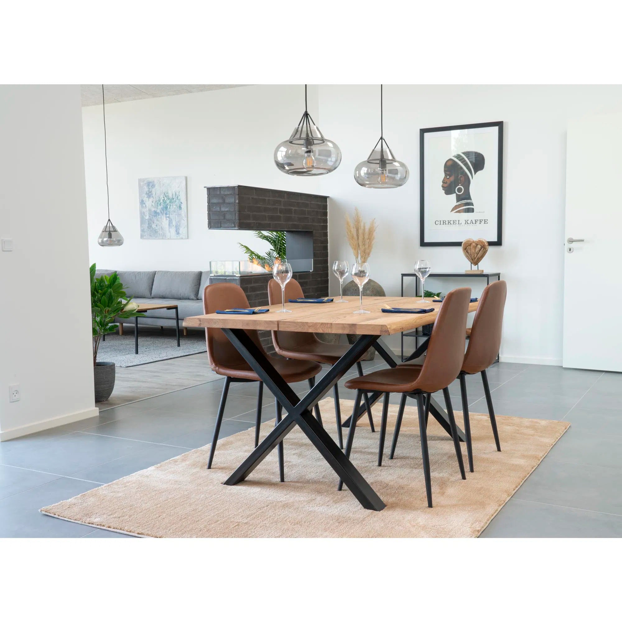 2er Set - Designer Stuhl Wien in Kunstleder