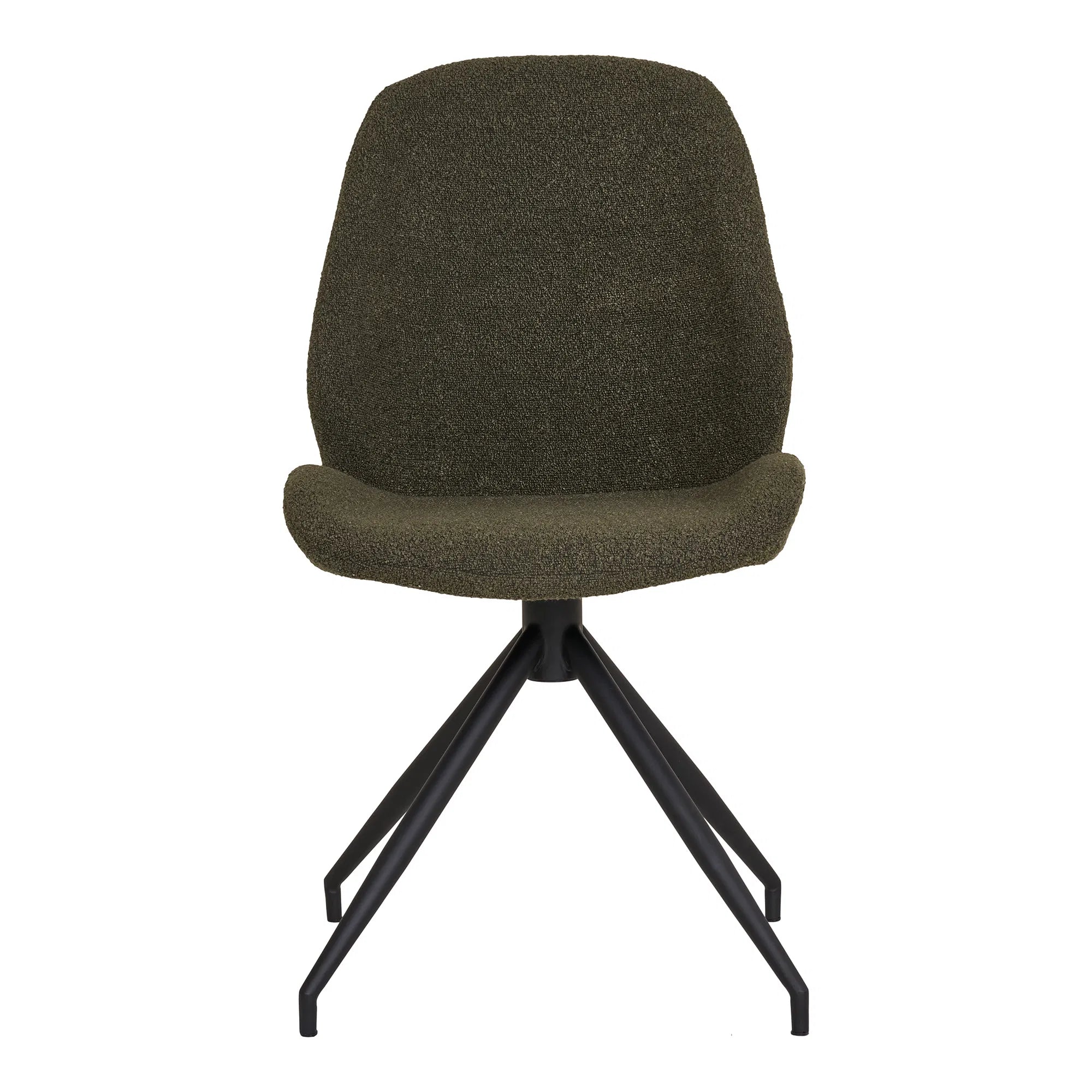 2er Set - Designer Stuhl Lissabon Bouclé mit Drehfunktion
