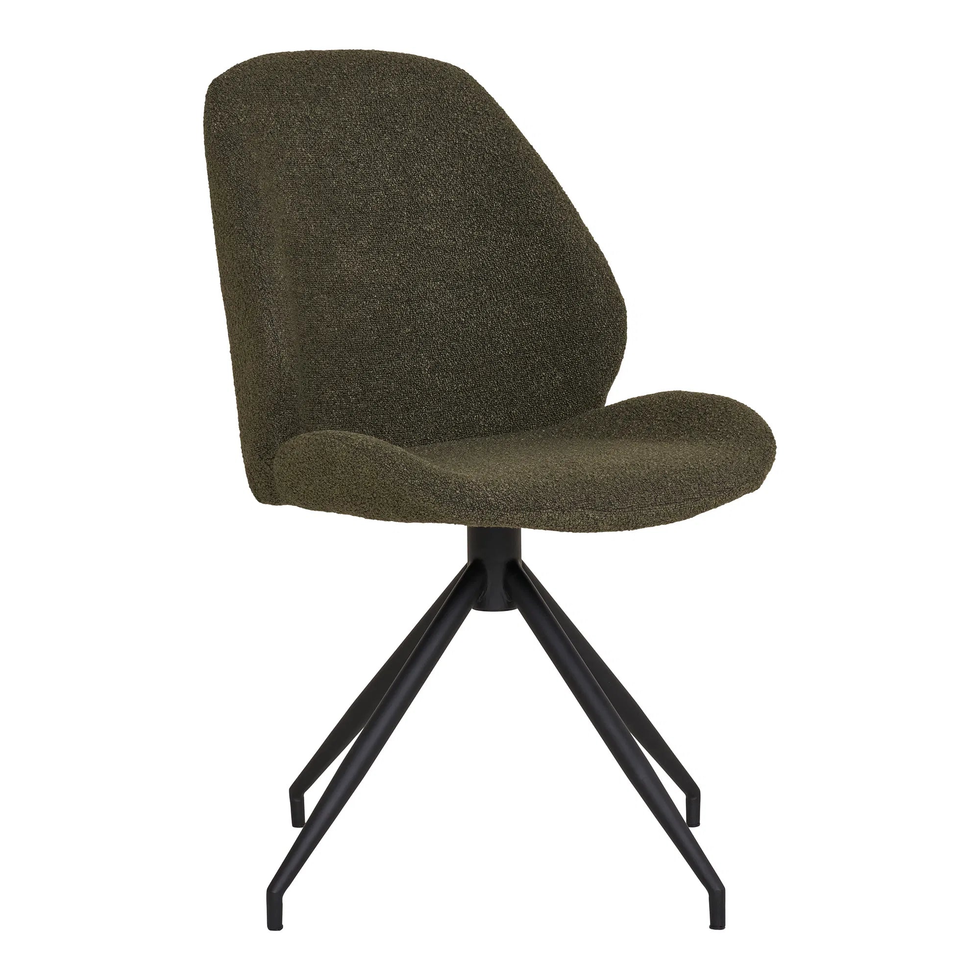 2er Set - Designer Stuhl Lissabon Bouclé mit Drehfunktion