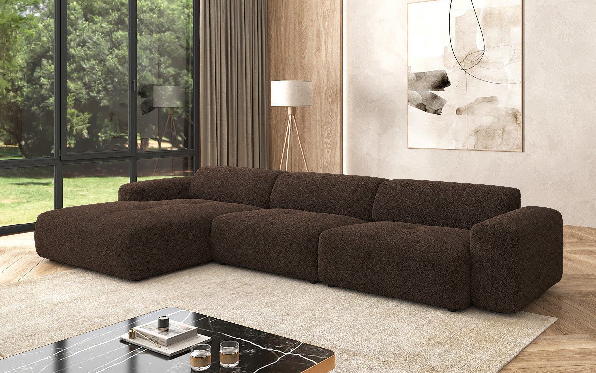 Designer L Sofa Calm Maxi in Bouclé