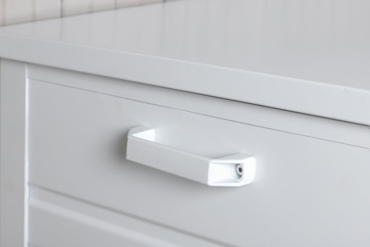 Garten Kissenbox Erika - Aus weißem Aluminium