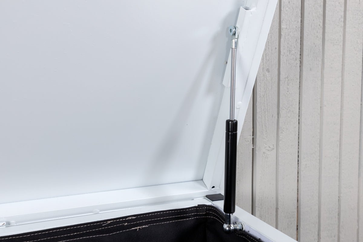 Garten Kissenbox Erika - Aus weißem Aluminium