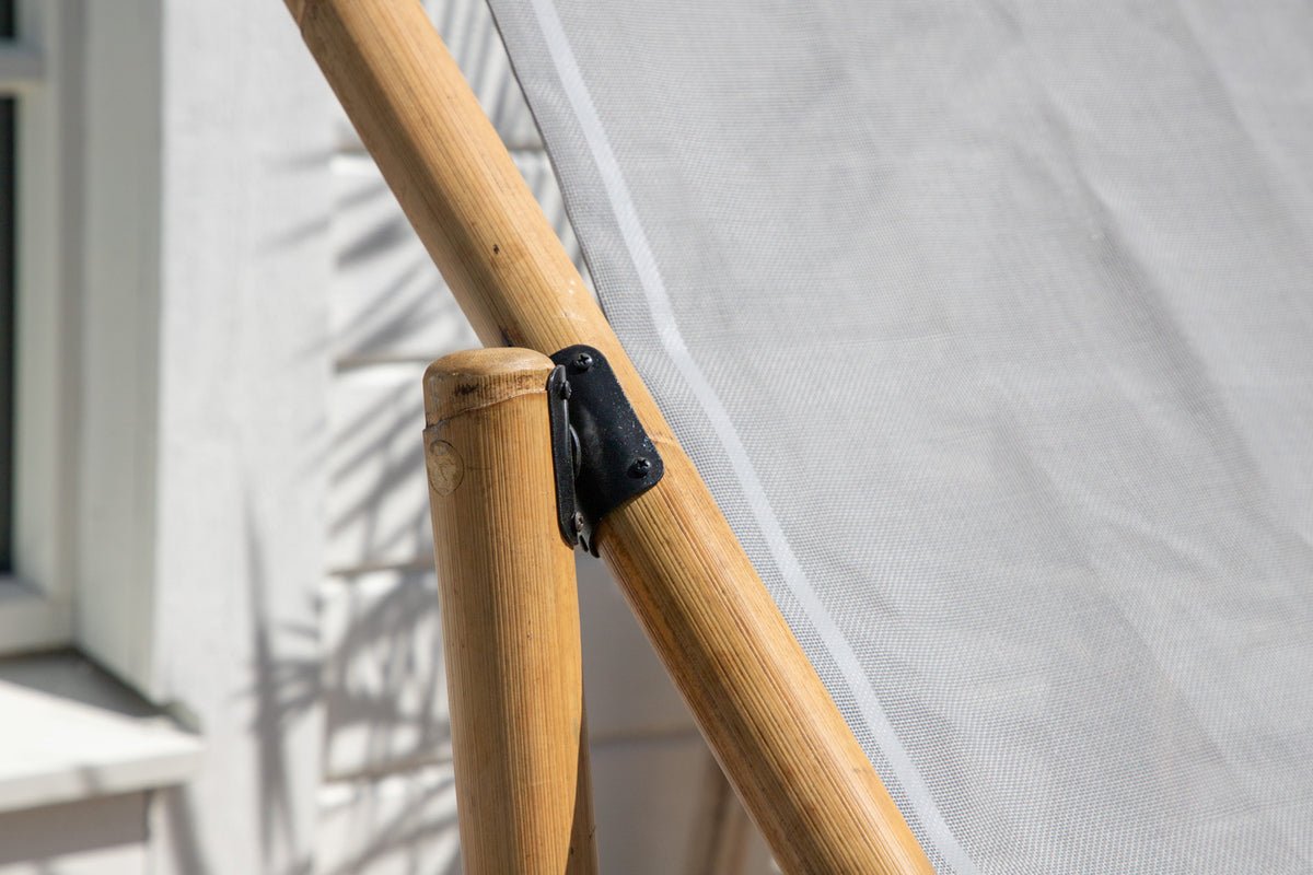 Záhradné lehátko Coco - z ratanu a textilénu v prírodnom vzhľade