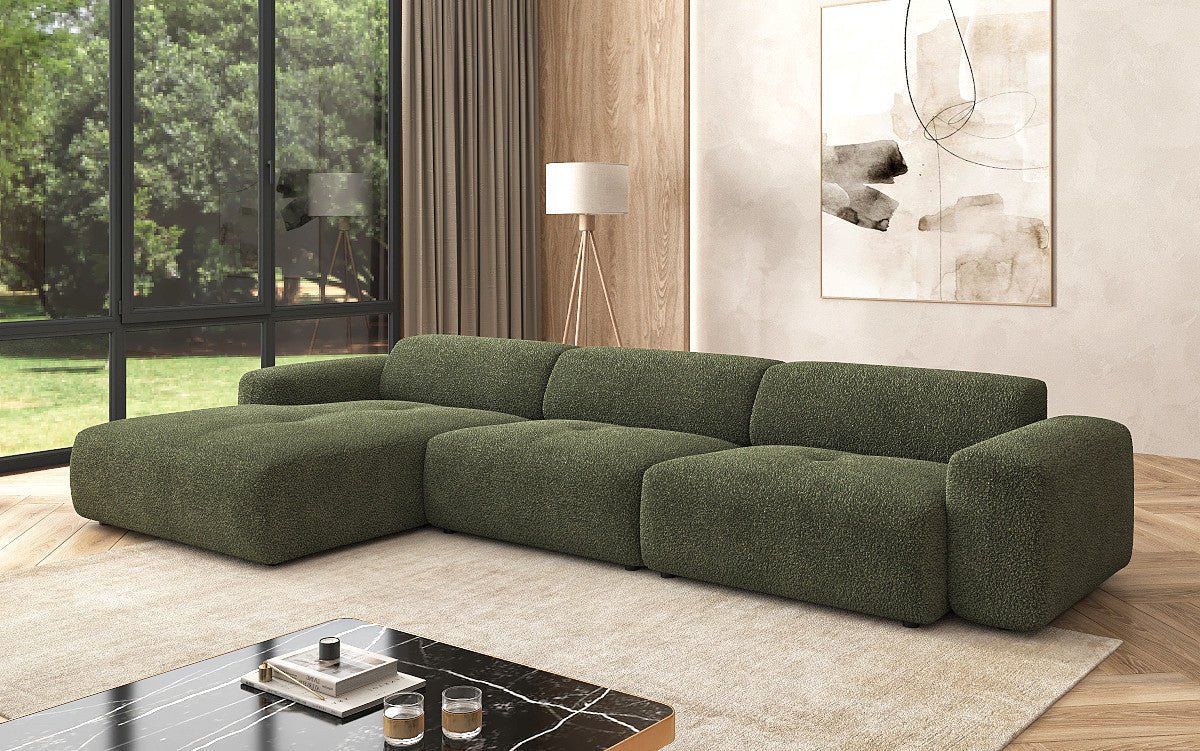 Designer L Sofa Calm Maxi in Bouclé
