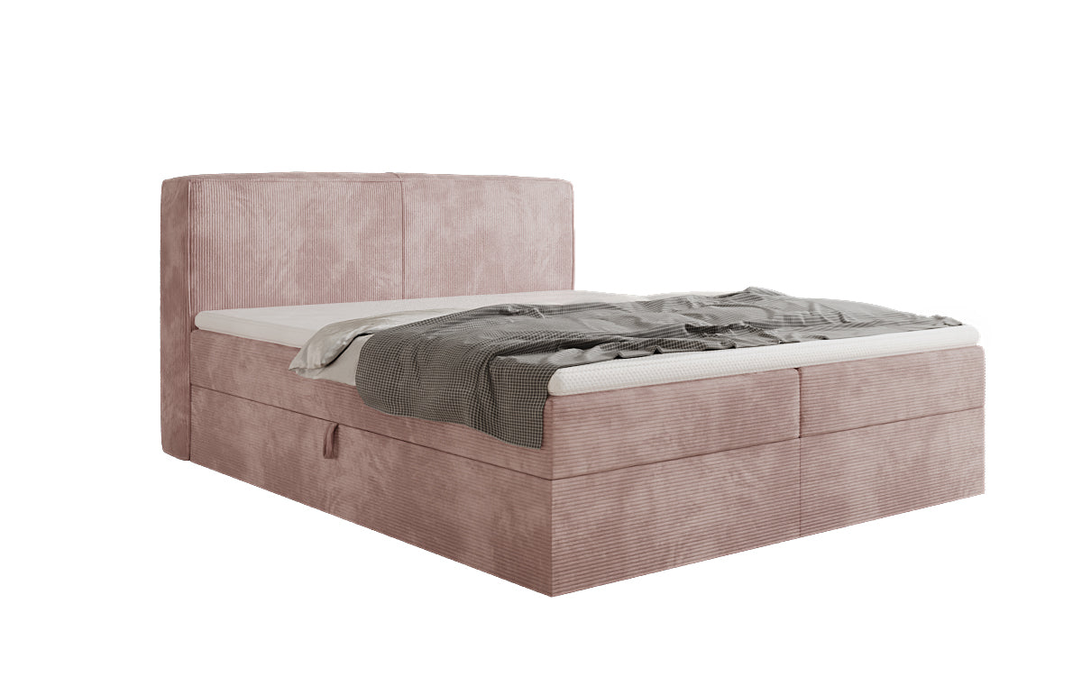 Boxspringbett Marea in Cord mit Stauraum