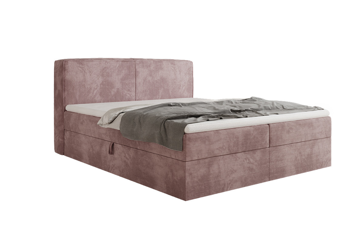 Boxspringbett Marea in Cord mit Stauraum