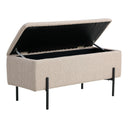 Lavica Lora Bouclé Beige so stauraumom
