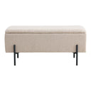 Lavica Lora Bouclé Beige so stauraumom