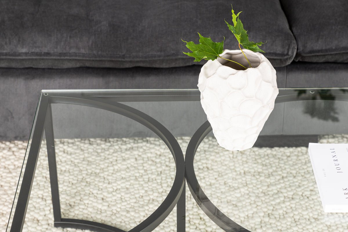 Konferenčný stolík Jordo - v dvoch veľkostiach s doskou z skla