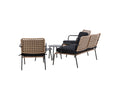 Loungeset Marocco - Rückenlehnen und Sitzflächen aus Naturrattan