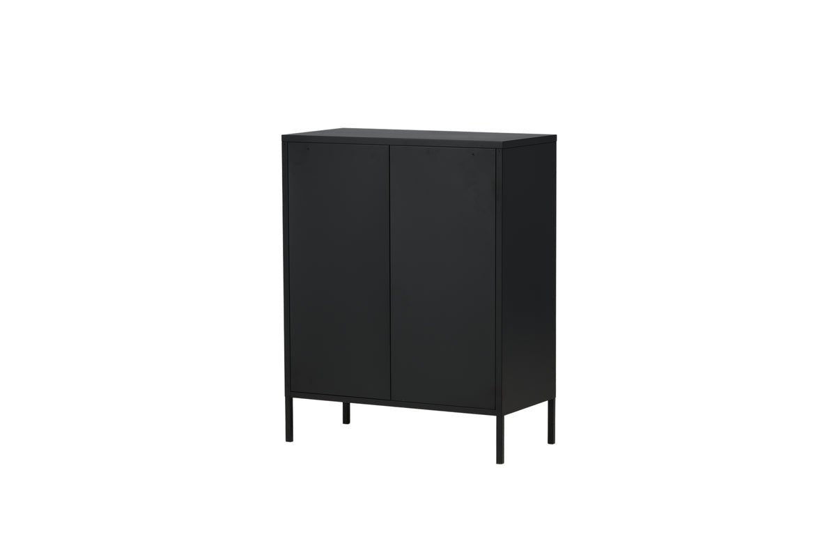 Komoda Faylen – priemyselný dizajn v Czarny, Bielá & Sivá